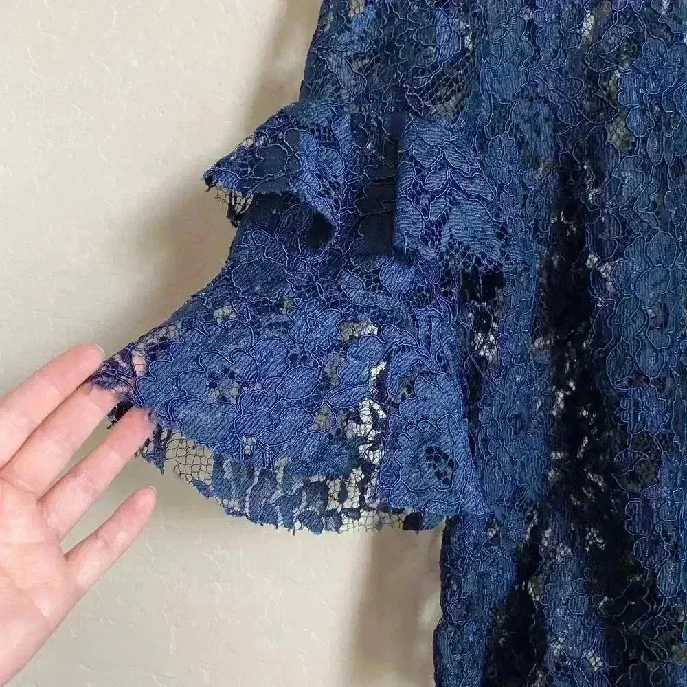 Reformation Marie‎ Top Navy Size Small - Picture 6 of 12